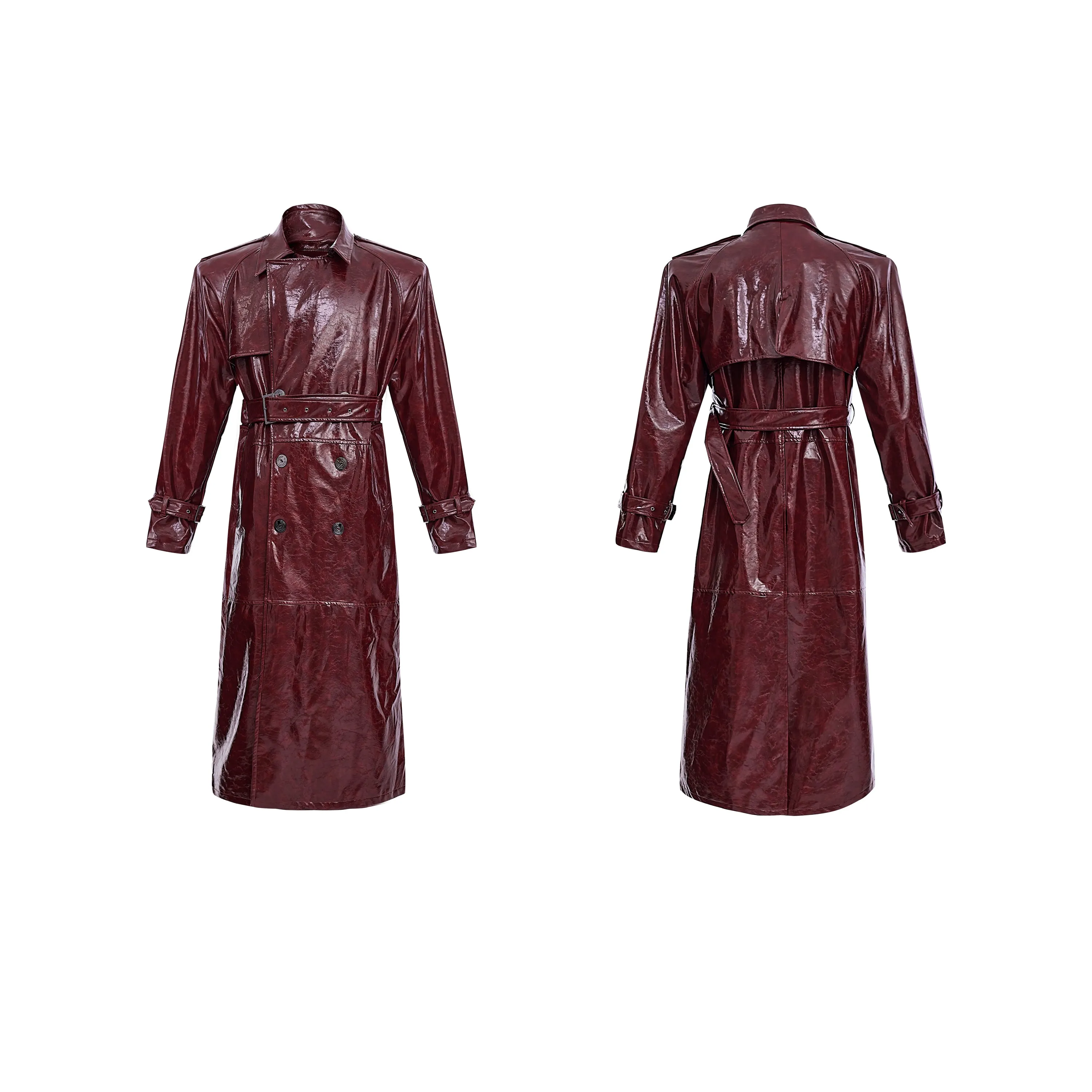 【24s Oct.】Shiny Belted Trench Coat