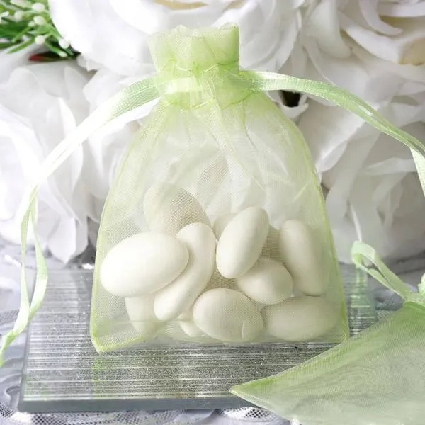 3"x4" Mint Organza Jewellery Wedding Birthday Party Favor Gift Drawstring Pouches Bags - 10/pk