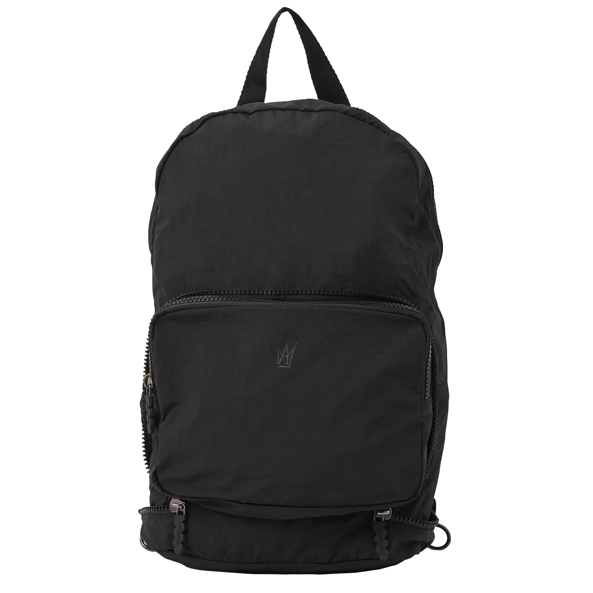 Accessorize London Women's Black Packable Travel Rucksack In Recycled Nylon