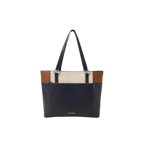 Accessorize London Women's Colour Block Tote Bag