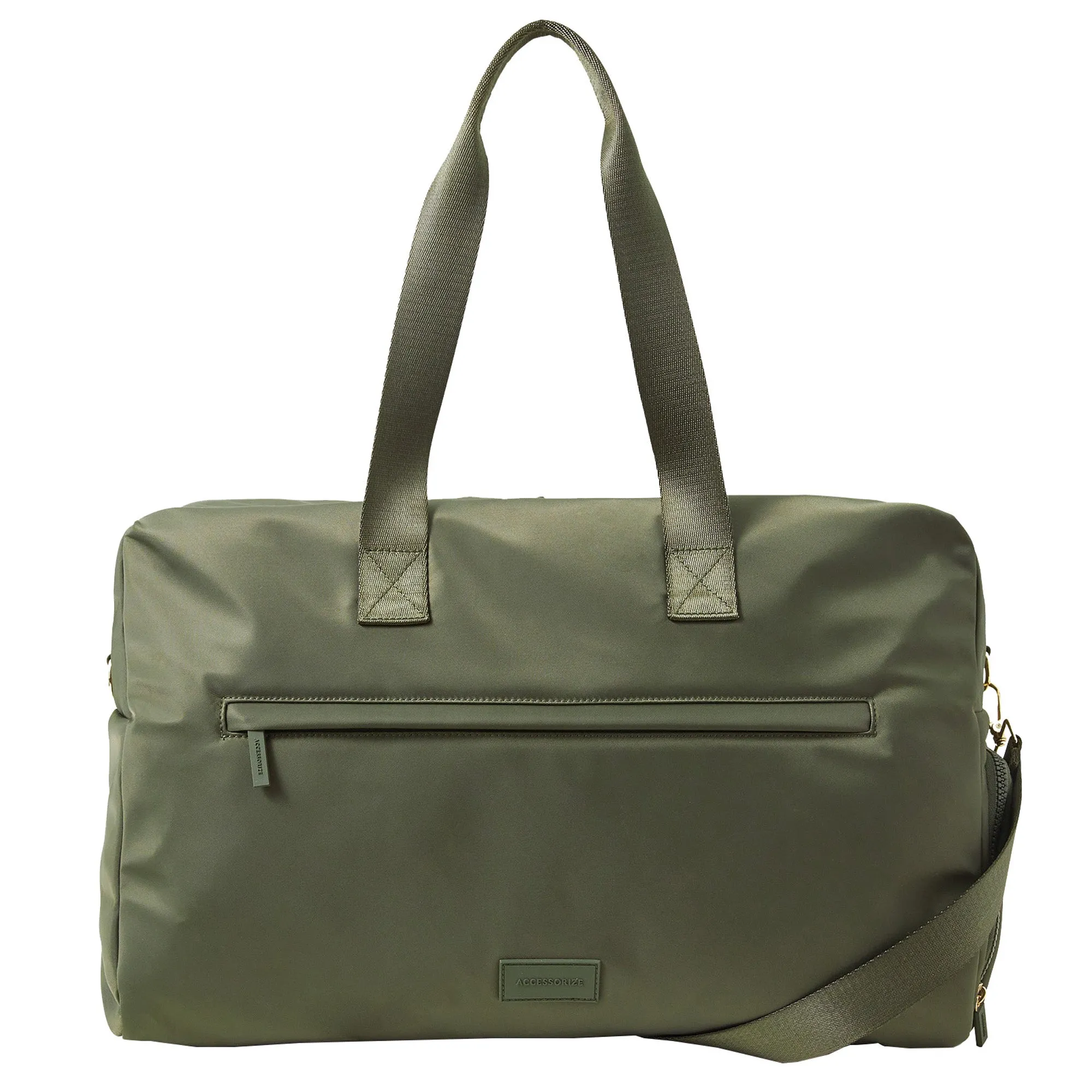 Accessorize London Women's Khaki Large Weekender Bag