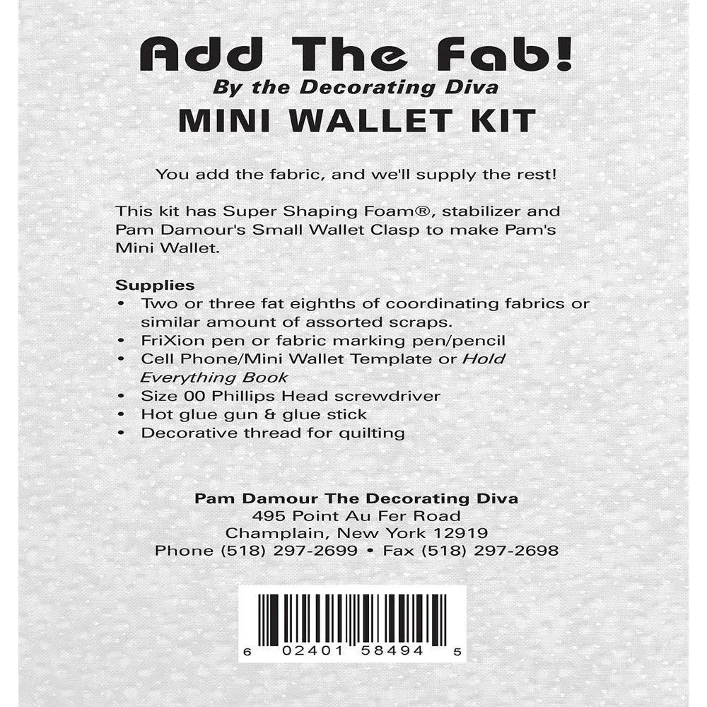 Add the Fab! Mini Wallet Kit