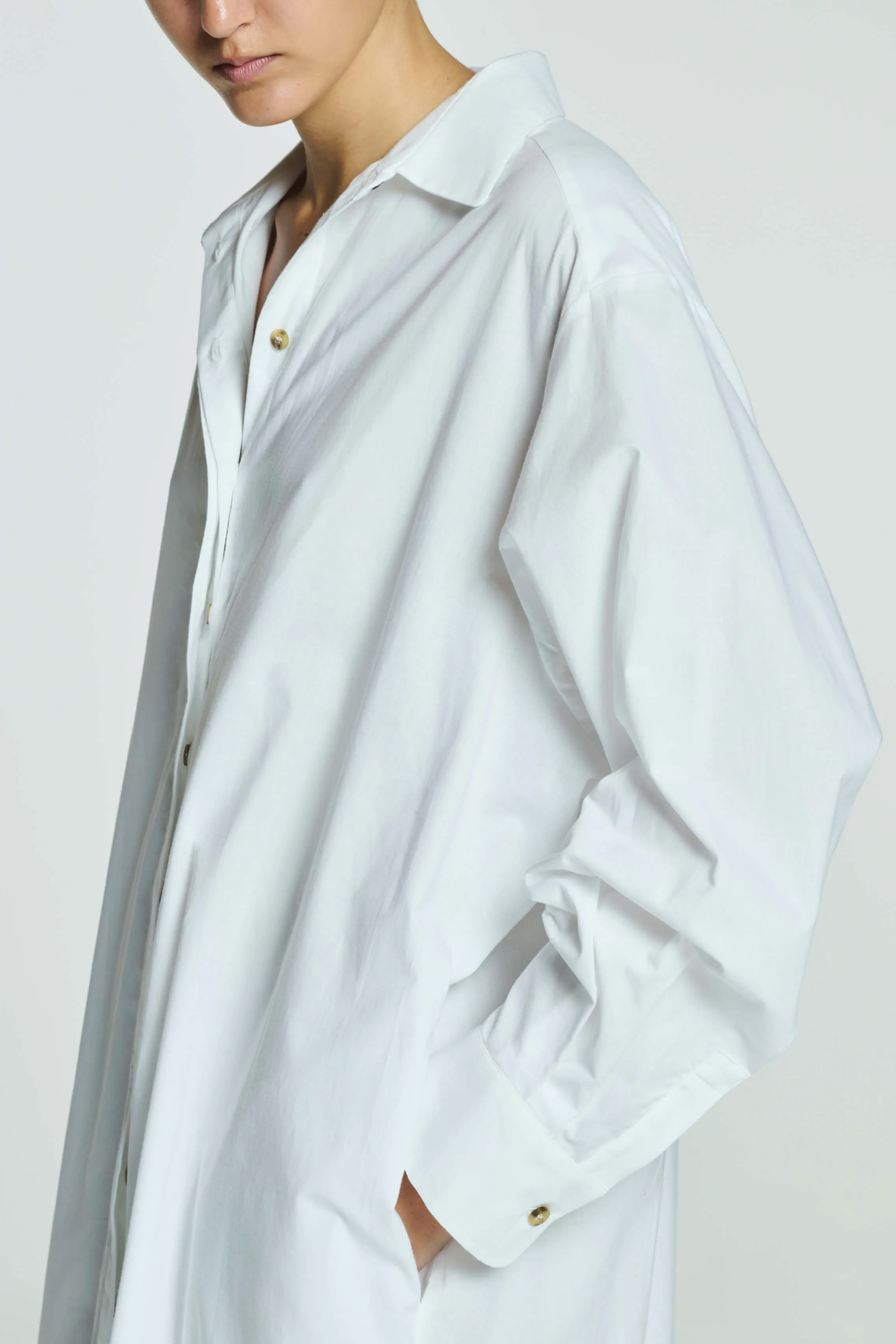 Allegra Shirt Dress White Cotton