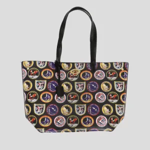 Apollo Missions Patches PU Leather Tote Bag