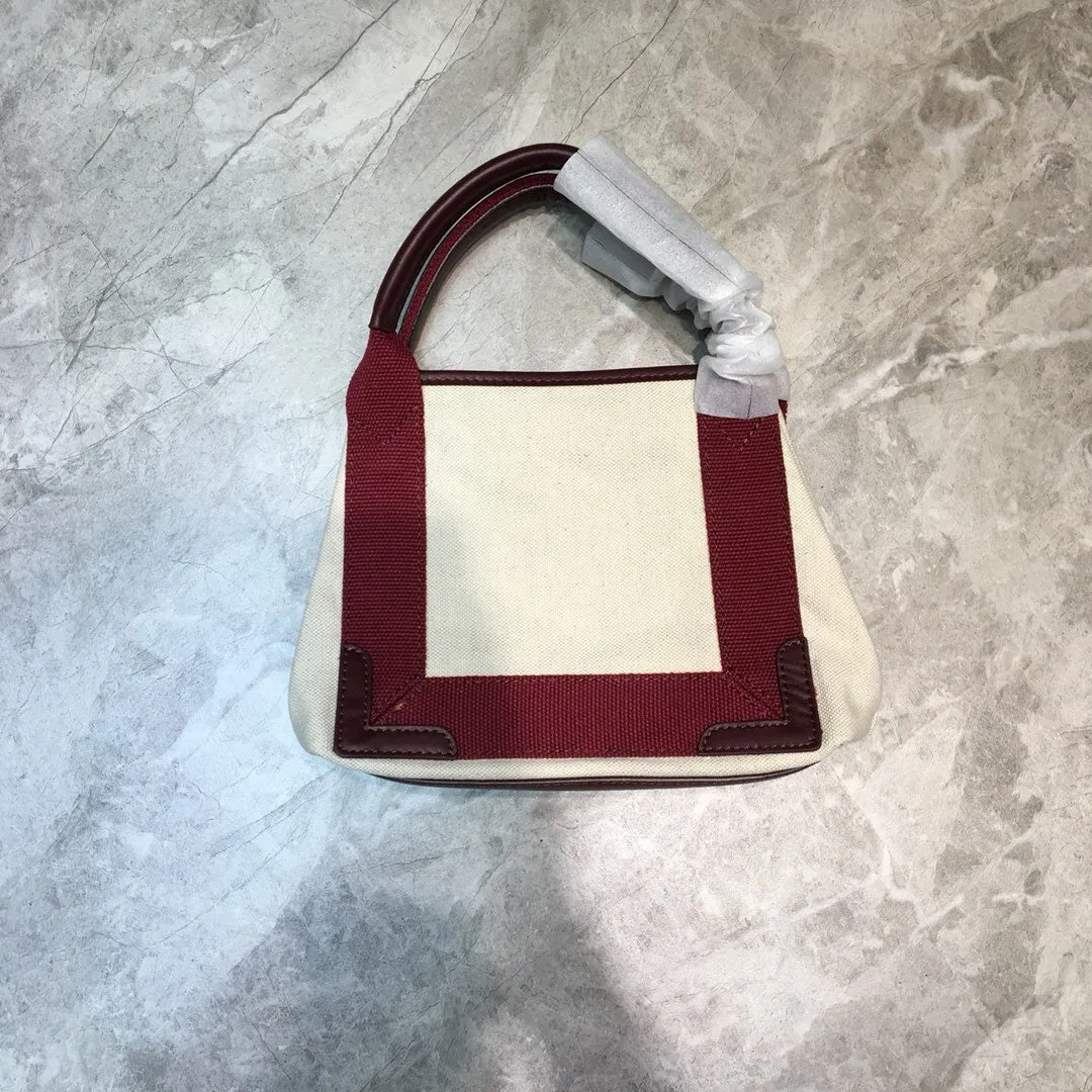 Balen Navy XS Tote Bag In Dark Red, For Women,  Bags 12.6in/32cm