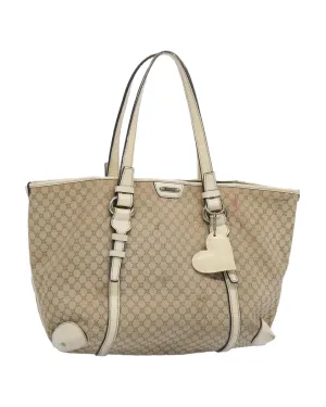 Beige Macadam Canvas Tote Bag with Accessories - CD Rank