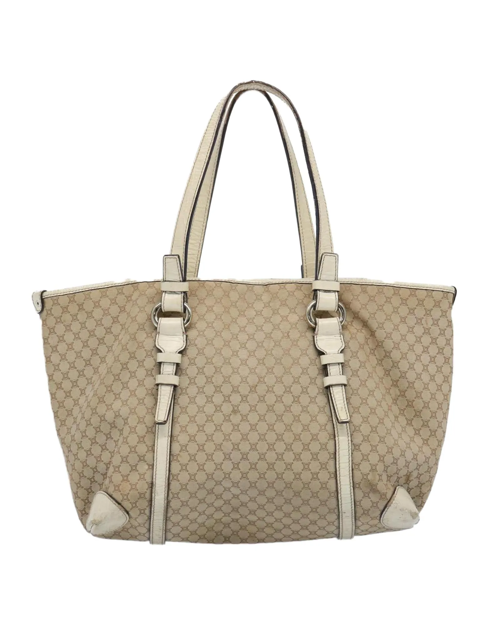 Beige Macadam Canvas Tote Bag with Accessories - CD Rank