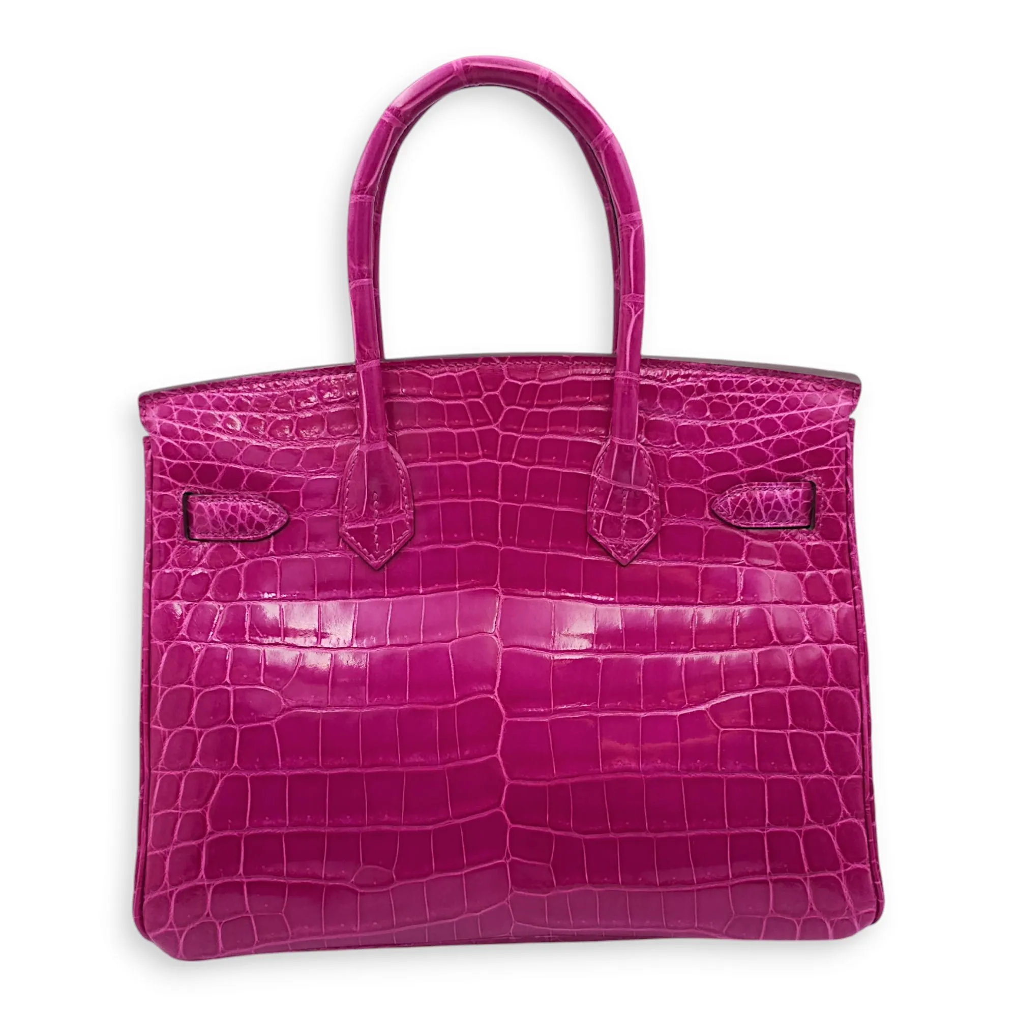 Birkin 30 Pink in Shiny Niloticus, Palladium hardware