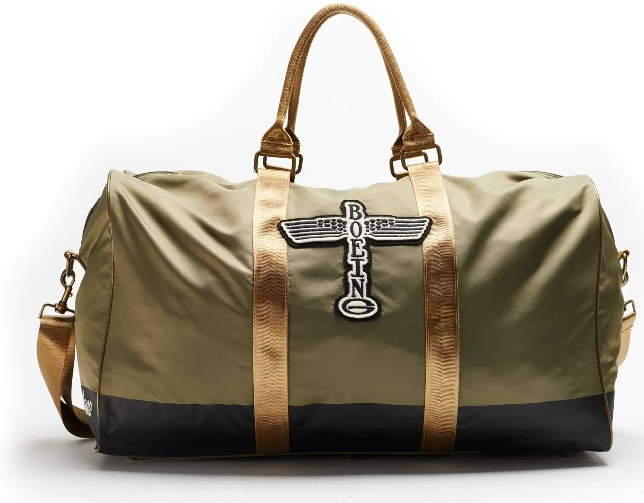 Boeing Olive Vintage Logo Duffel Bag