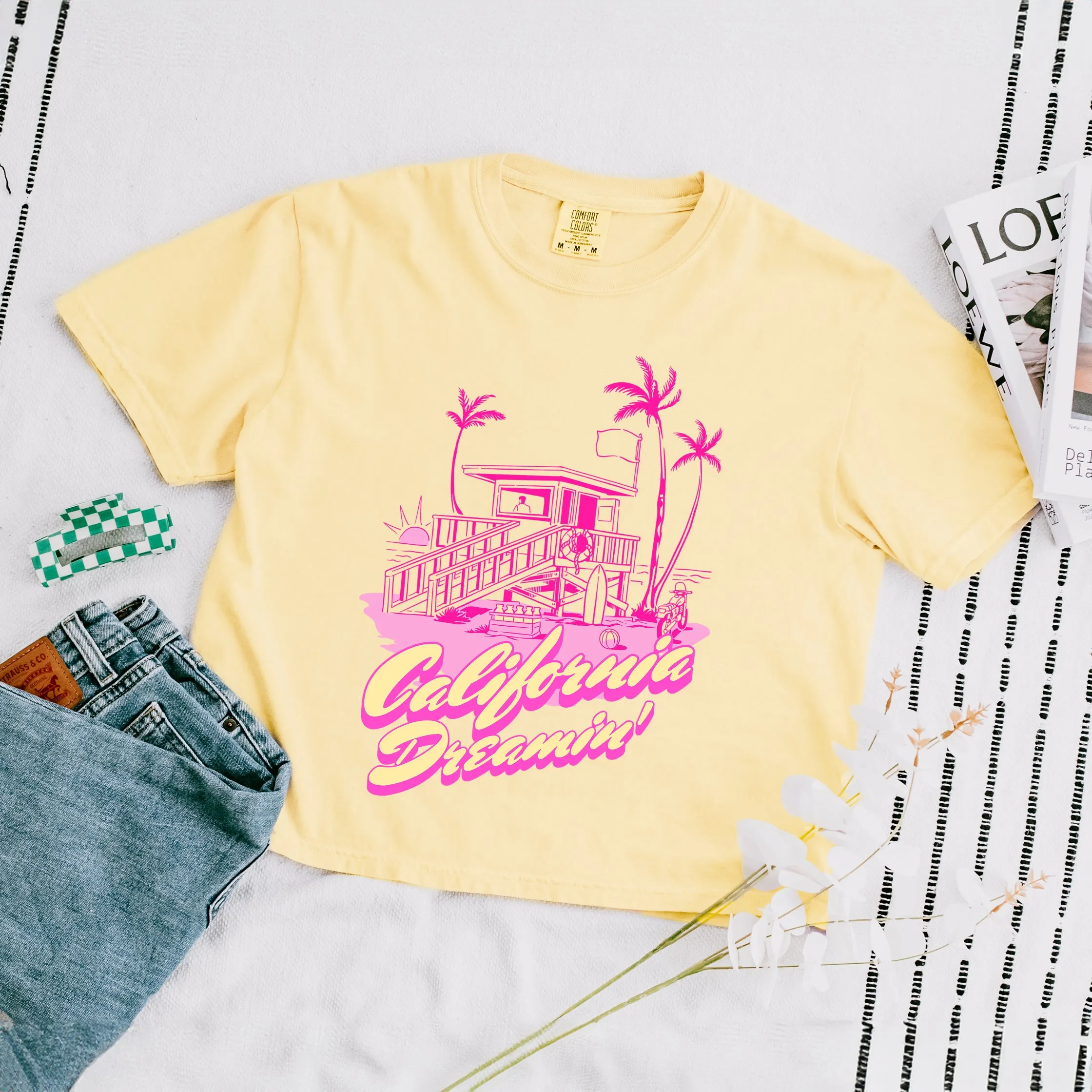 California Dreamin' | Relaxed Fit Cropped Tee