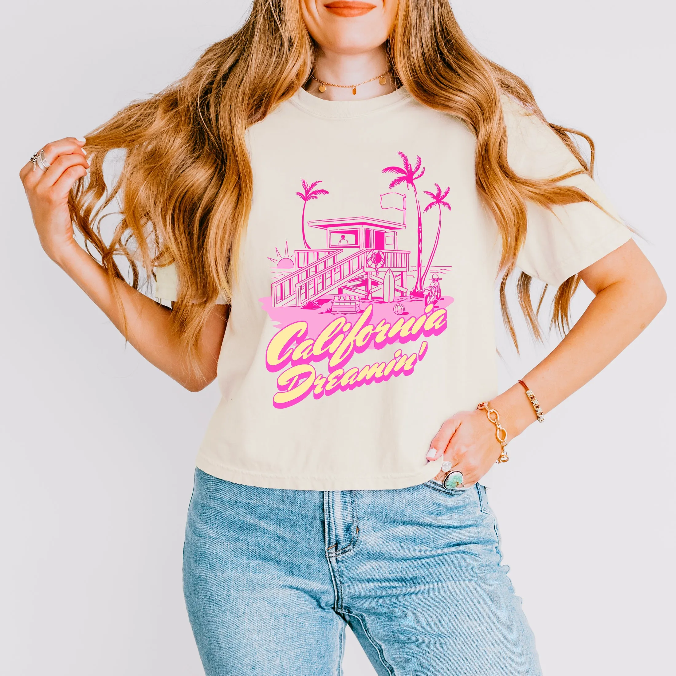 California Dreamin' | Relaxed Fit Cropped Tee