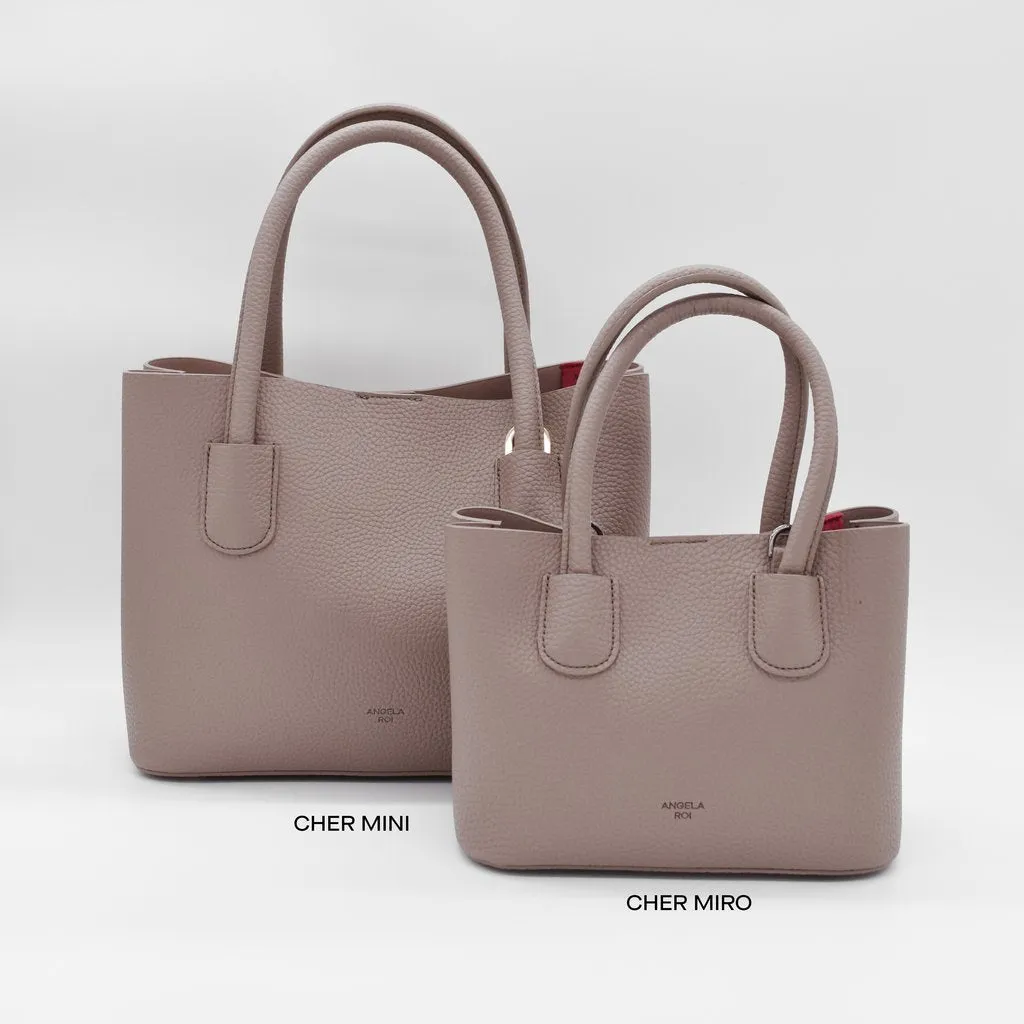 Cher Tote Micro with Signet in Purple