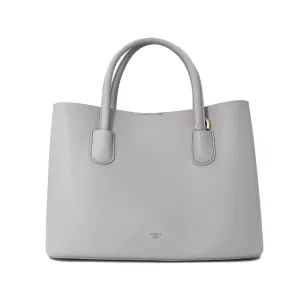 Cher Tote with Signet in Light Grey