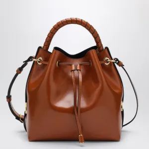 Chloé Marcie Bucket Bag In Clay-Coloured Leather Women