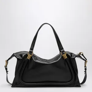 Chloé Paraty 24 Bag In Shiny Black Leather Women