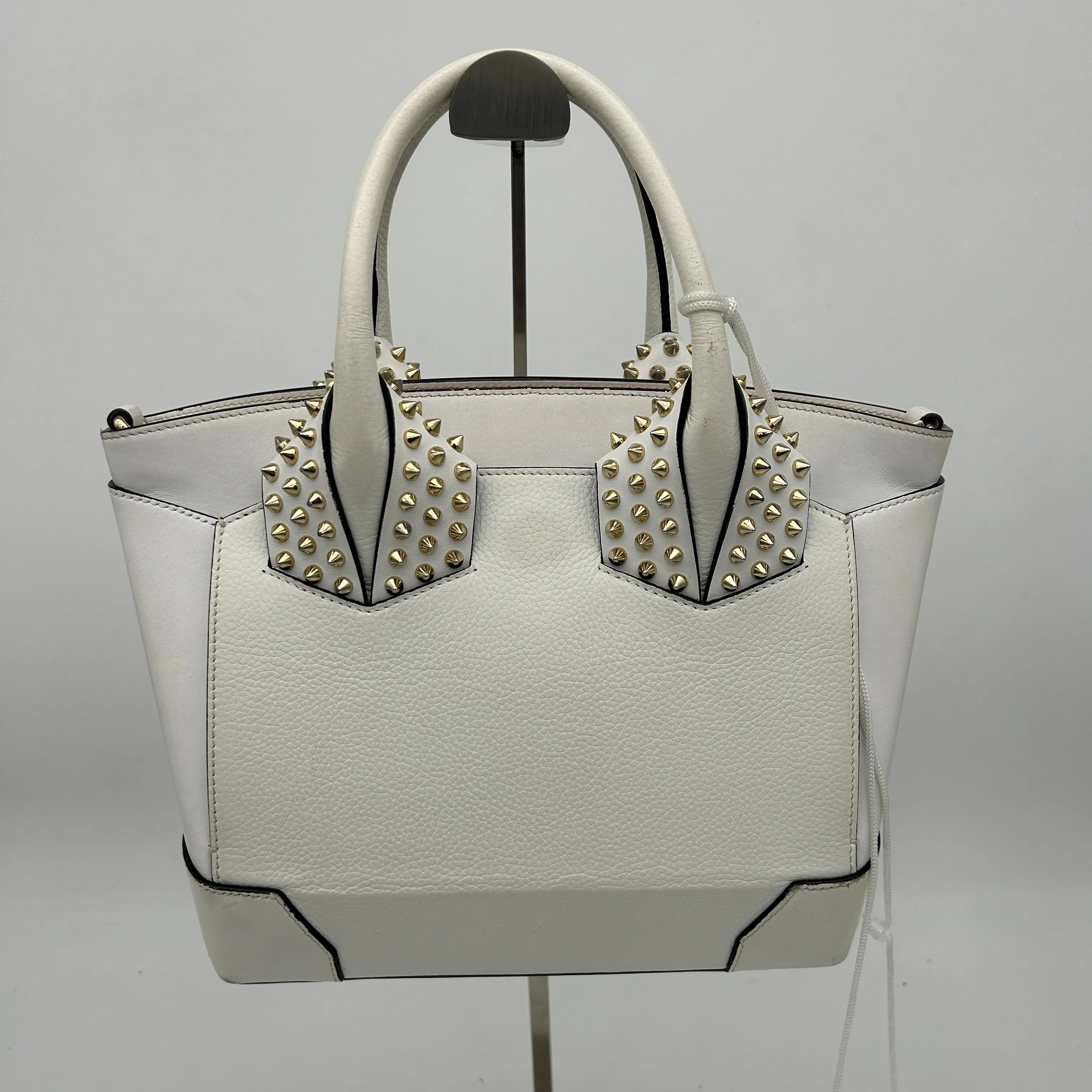 Christian Louboutin Eloise White Calfskin Small Tote Bag