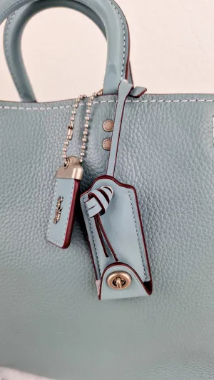 Coach 1941 Rogue 31 in Steel Blue with Nickel Silver Hardware - Shoulder Bag Satchel - Coach 38124