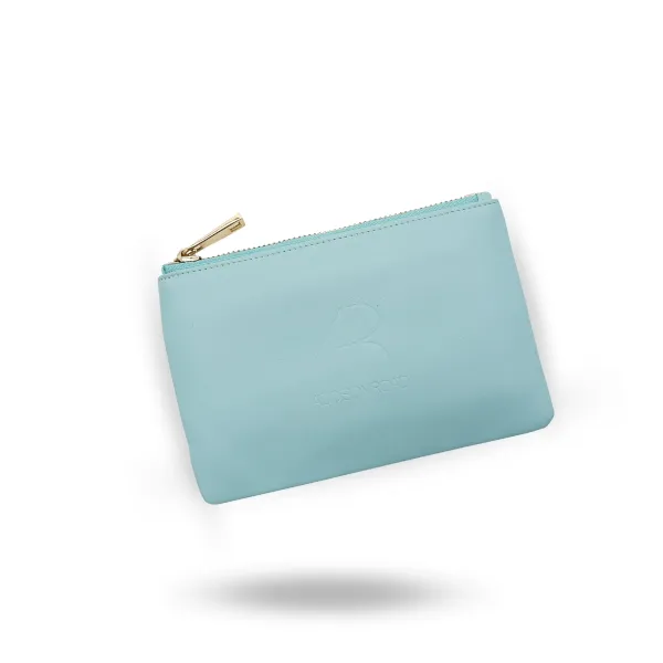 COOGEE - Womens Genuine Leather Makeup Bag Cosmetic Pouch