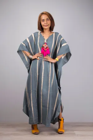 Cotton Tie Dye Kaftan Dress