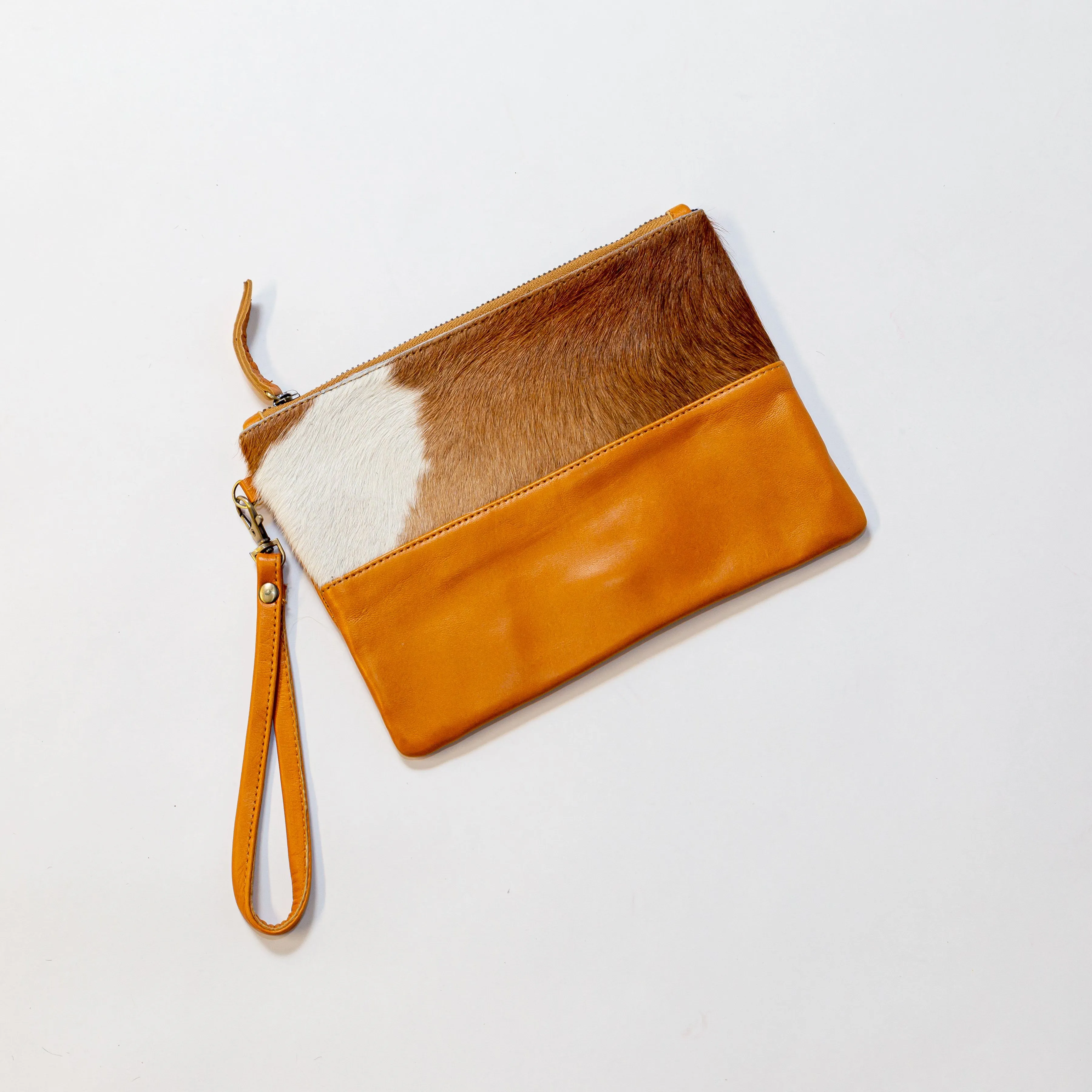 Cowhide Leather Envelope Purse