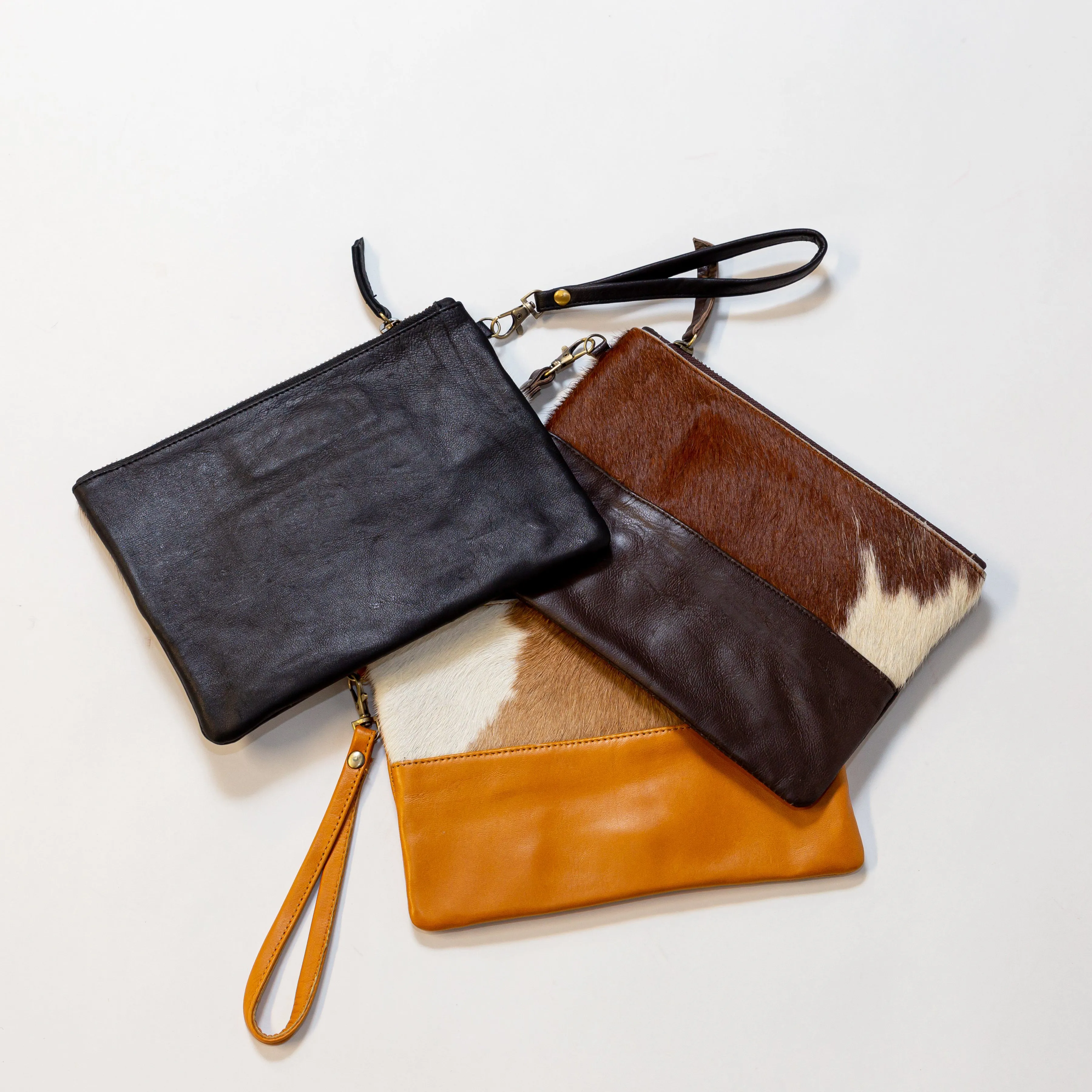 Cowhide Leather Envelope Purse