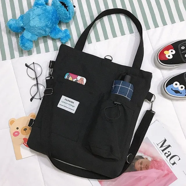 Cute Bear Harajuku Student Canvas Bag