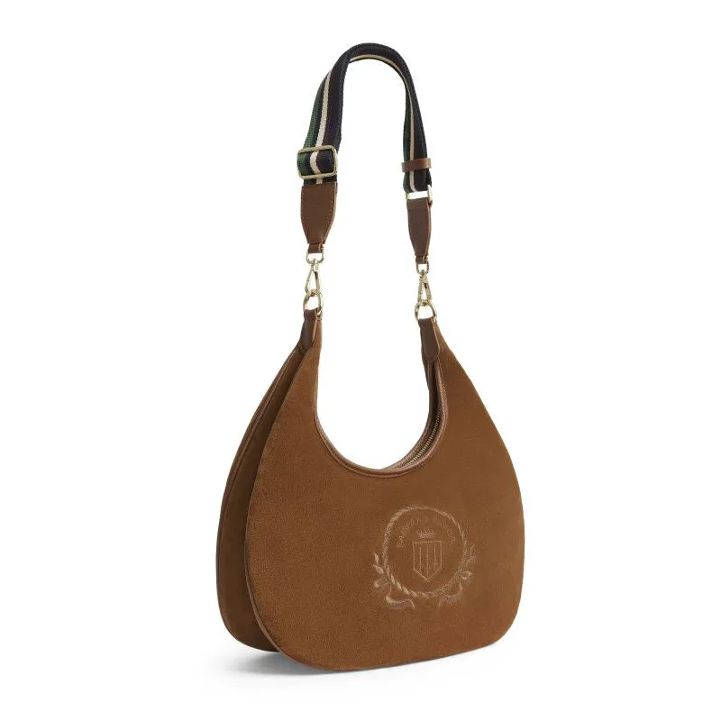 Fairfax & Favor Richmond Hobo Ladies Suede Handbag - Tan