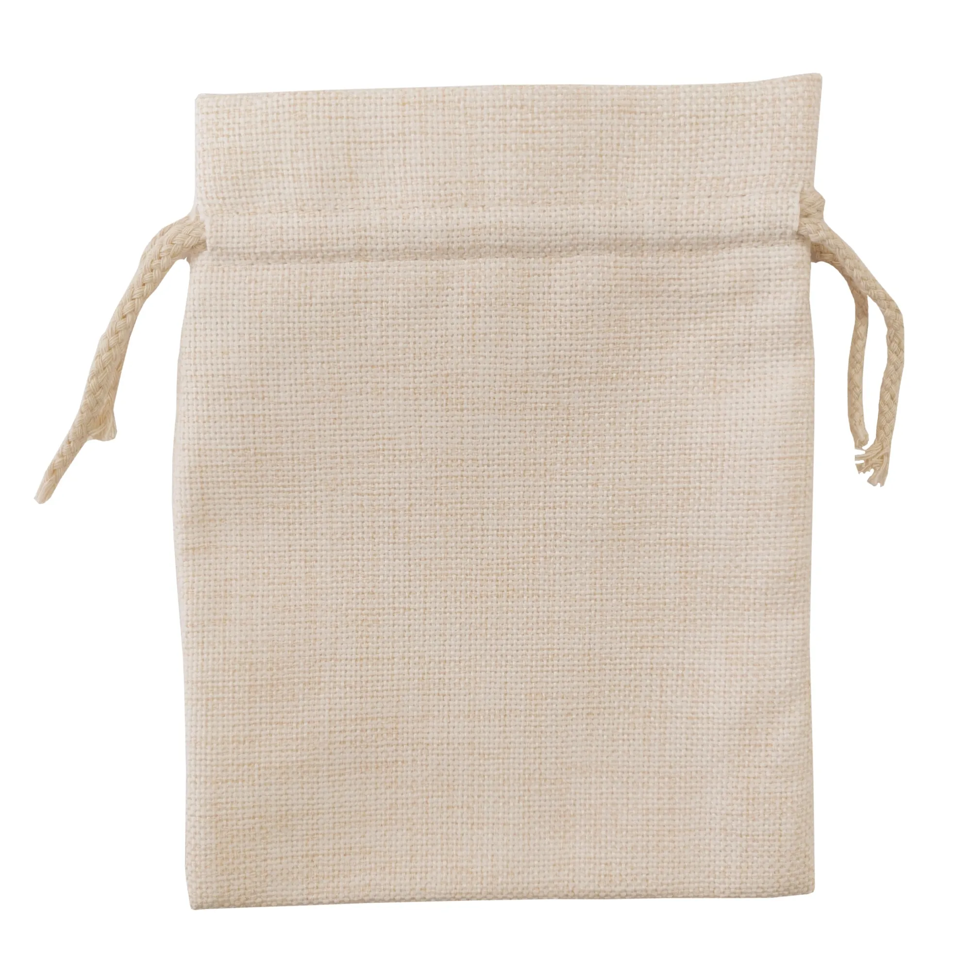 FULL CARTON - 100 x DOUBLE DRAWSTRING Bags - Thick Linen - 15cm x 20cm