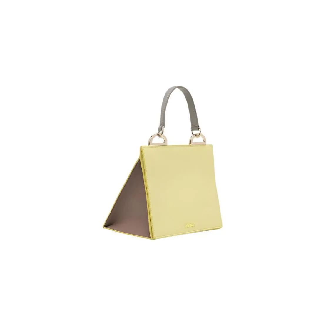 Furla Futura Mini Top Handle - Roxy Yellow, Beige and Gold