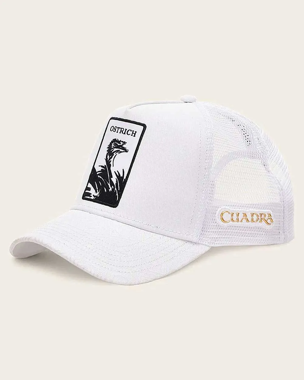 GOC00OS White Ostrich Cuadra Hat