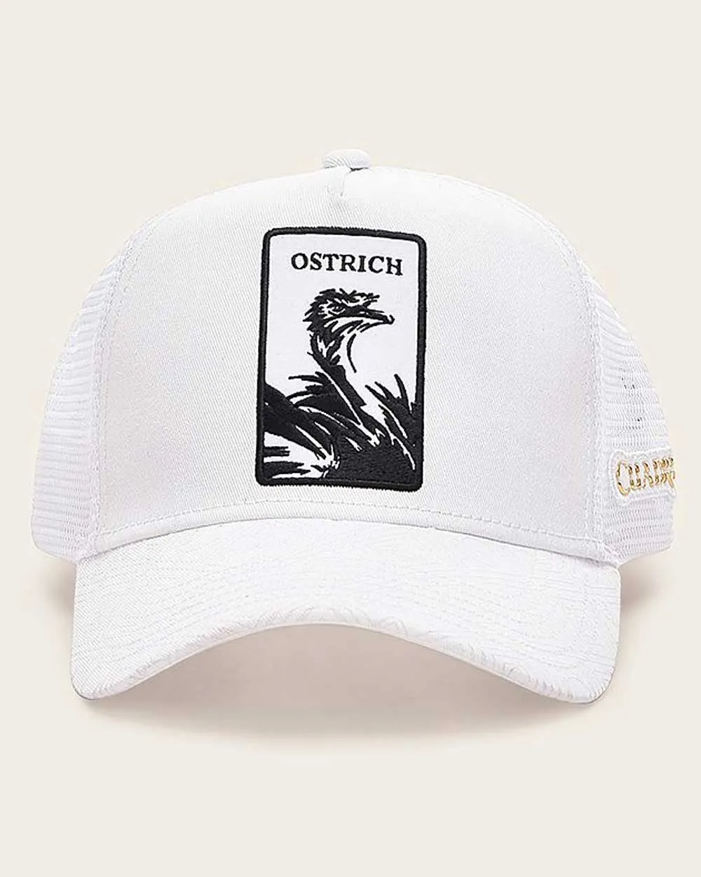 GOC00OS White Ostrich Cuadra Hat