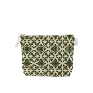 Green and Red Quilt Cosmetic Bag, Small