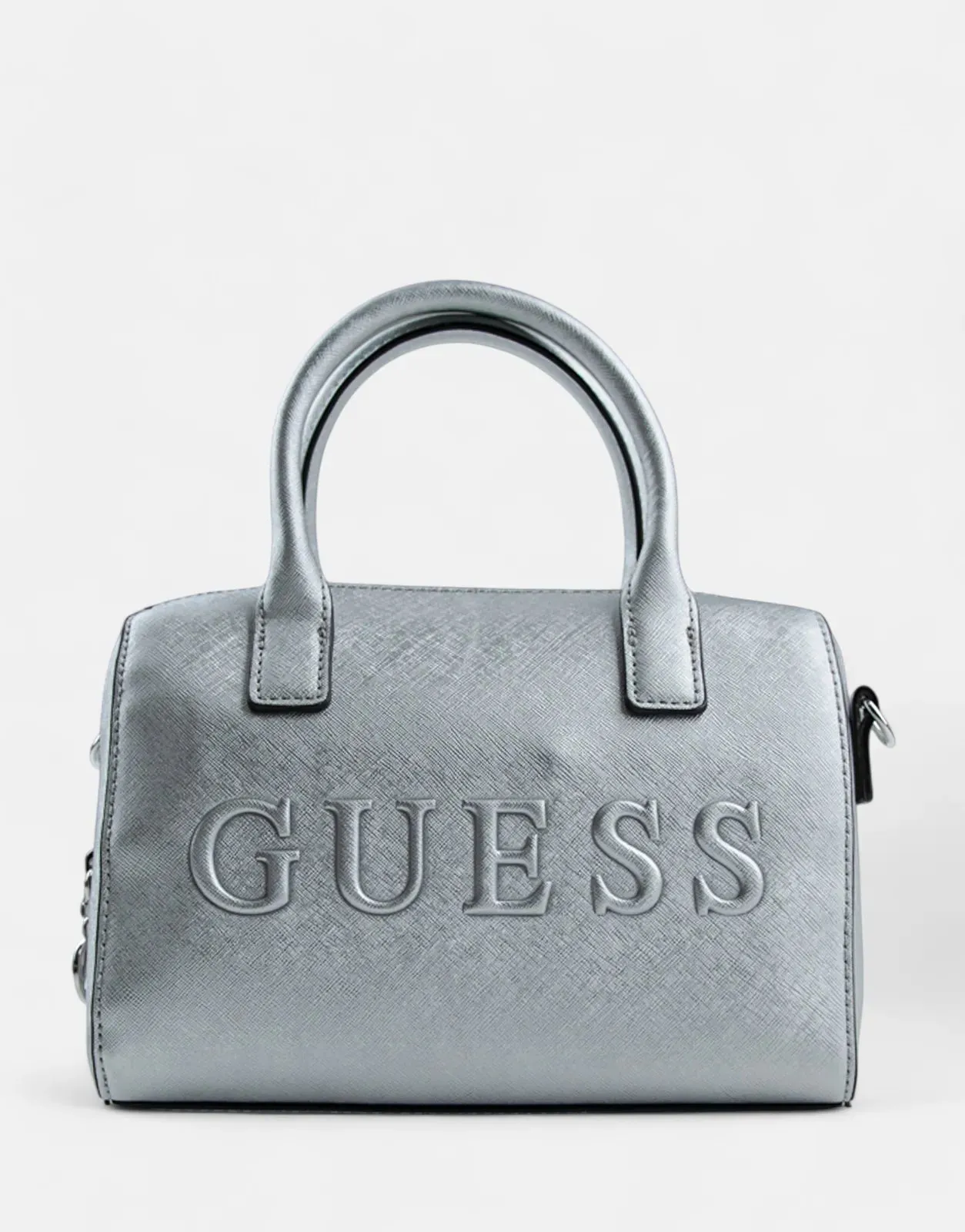 Guess Berkton Barrel Satchel SIL