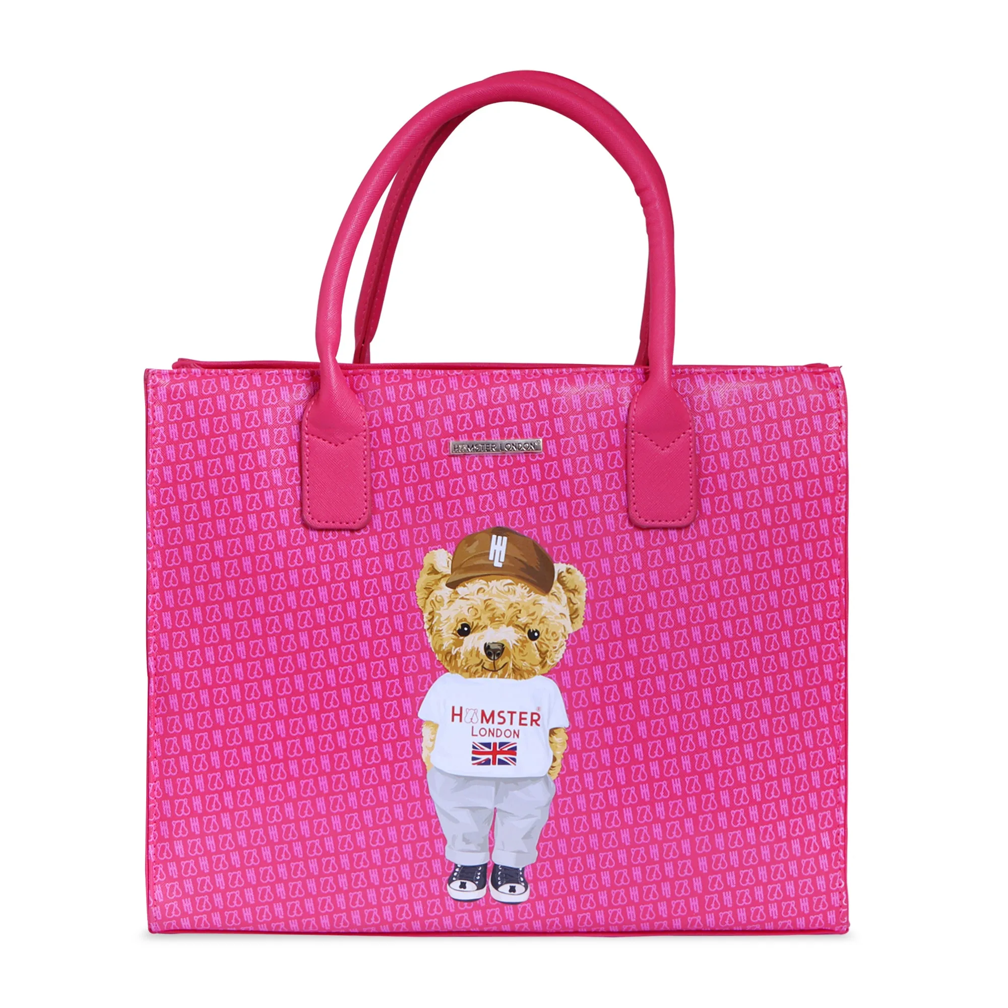 Hamster London Ted H Limited Edition Book Tote Hot Pink