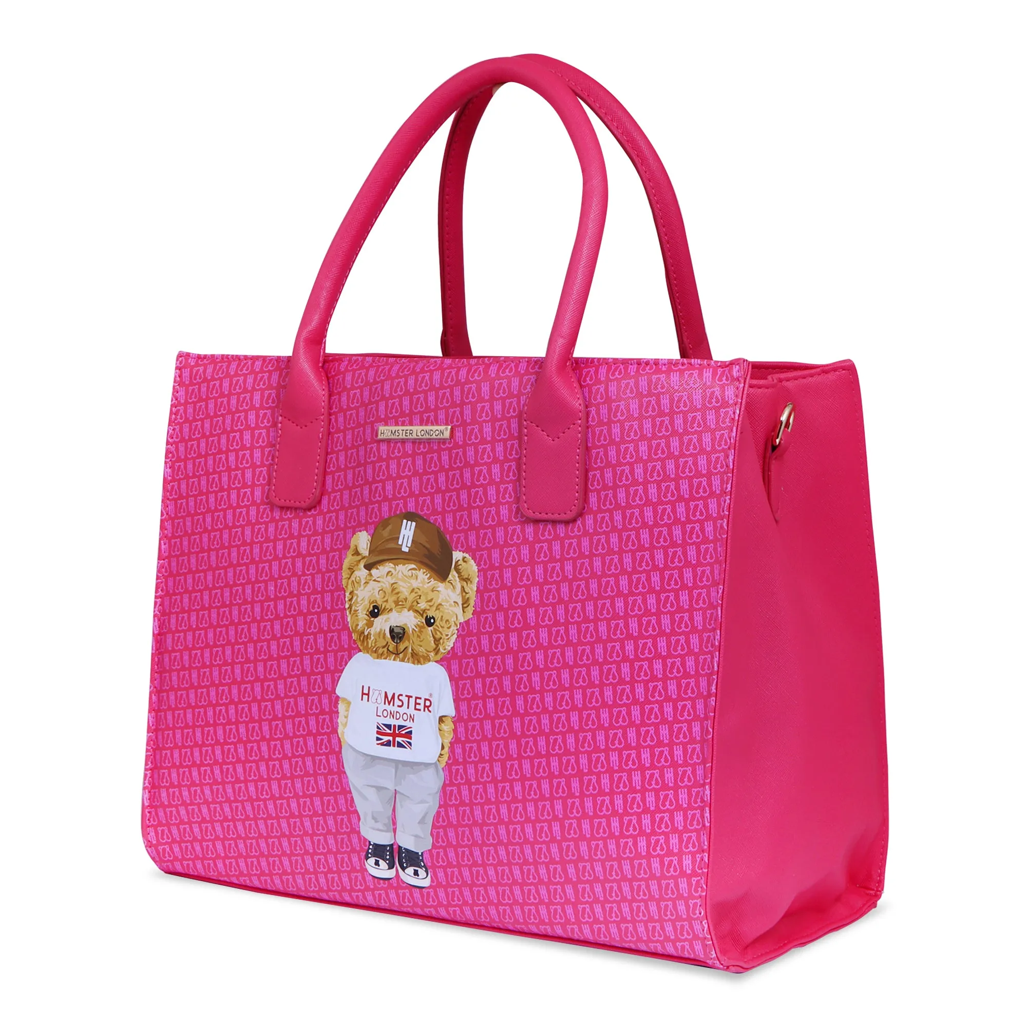 Hamster London Ted H Limited Edition Book Tote Hot Pink