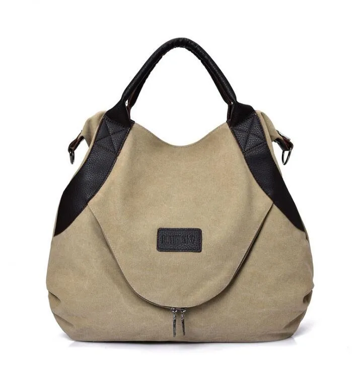 Heritage Canvas Shoulder Bag - Retro Shoulder Crossbody Bag