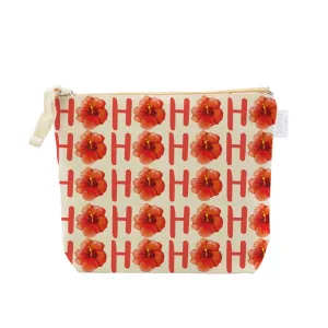 Ho Ho Ho Hibiscus Cosmetic Bag, Large