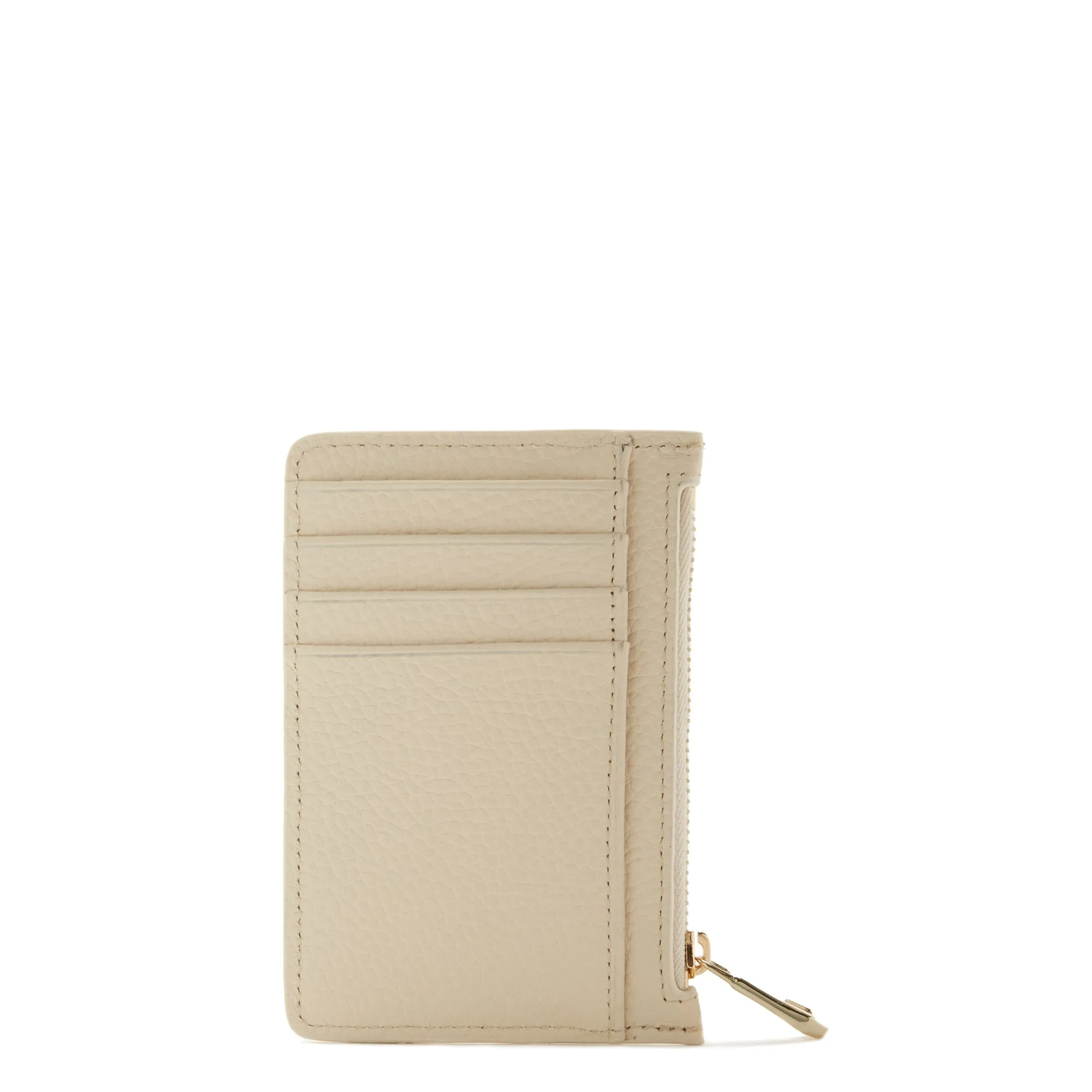 Honoré Aveline cream calfskin leather card holder