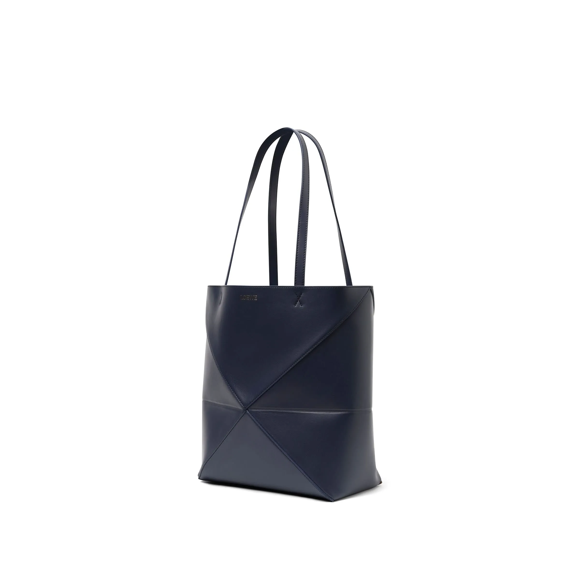 Puzzle Fold Tote Medium in Abyss Blue