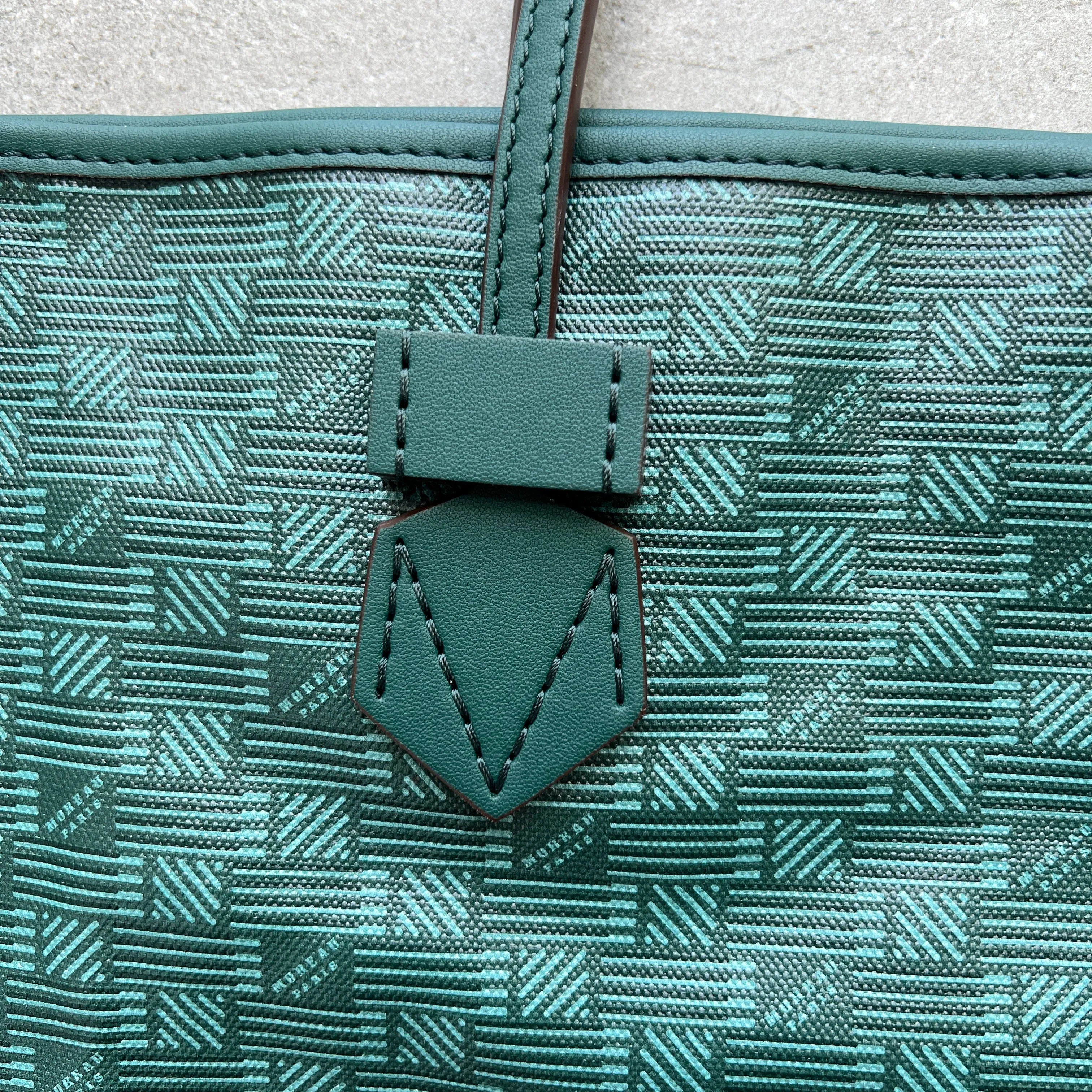 Saint Tropez Tote MM, Dark Green