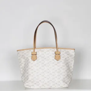 Saint Tropez Tote MM, Milk / Cappuccino Trim