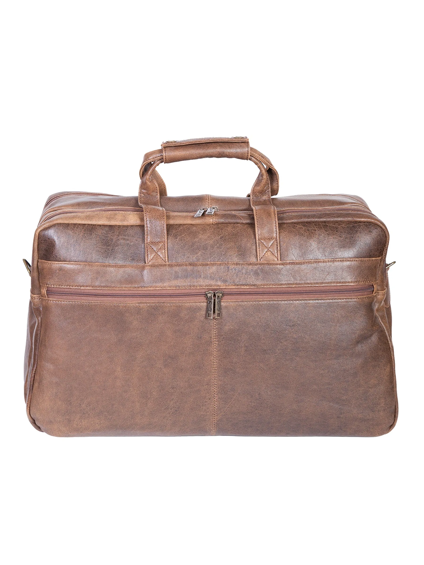 Scully Aerosquadron Collection Leather Duffel Bag Walnut