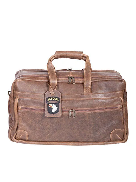 Scully Aerosquadron Collection Leather Duffel Bag Walnut