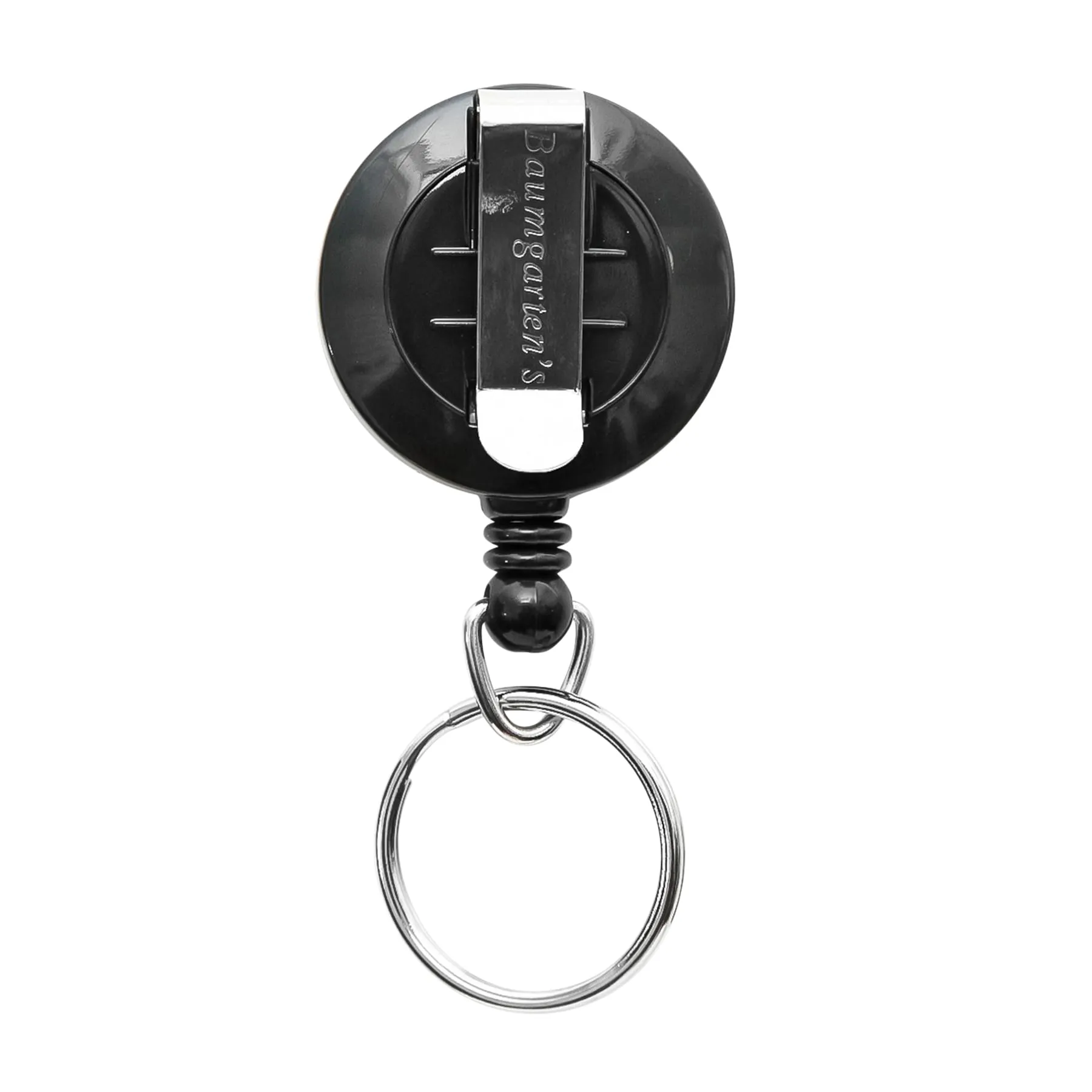 SICURIX Standard ID Badge Reel Round Belt Clip Strap BLACK (68874)