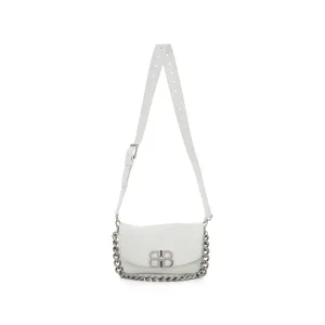 Small BB Soft Flap Bag in Optic White