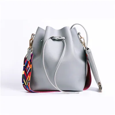 Women bag with Colorful Strap