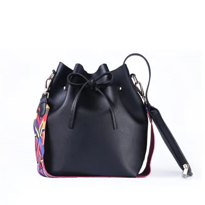 Women bag with Colorful Strap