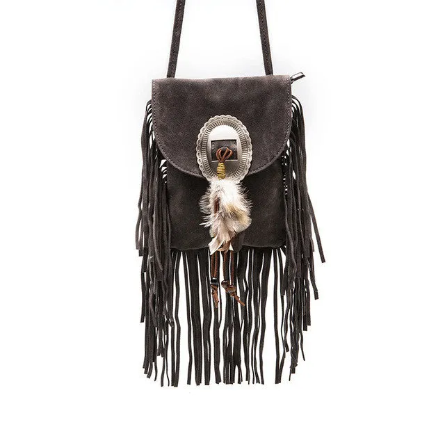 Women Pu Leather Bag Female Fashion Shoulder Bags Famous Brand Crossbody Bags Fringe Tassel Women Messenger Bags herald fashion