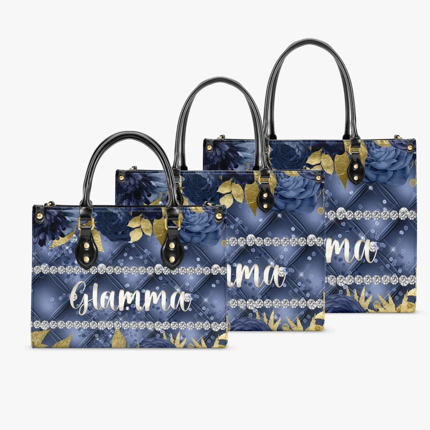 Women's Tote Bag - Navy Floral - Glamma