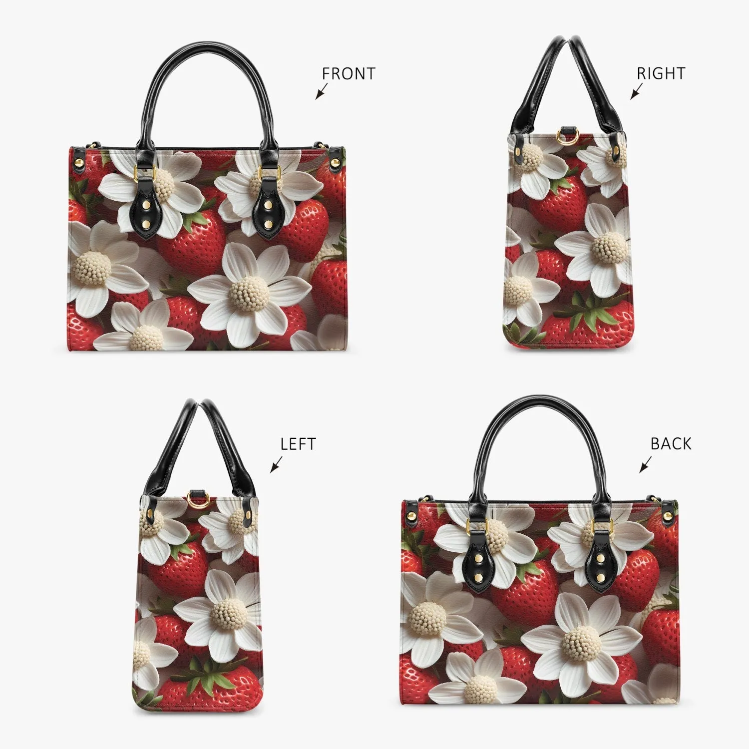 Women's Tote Bag - Strawberries and Cream